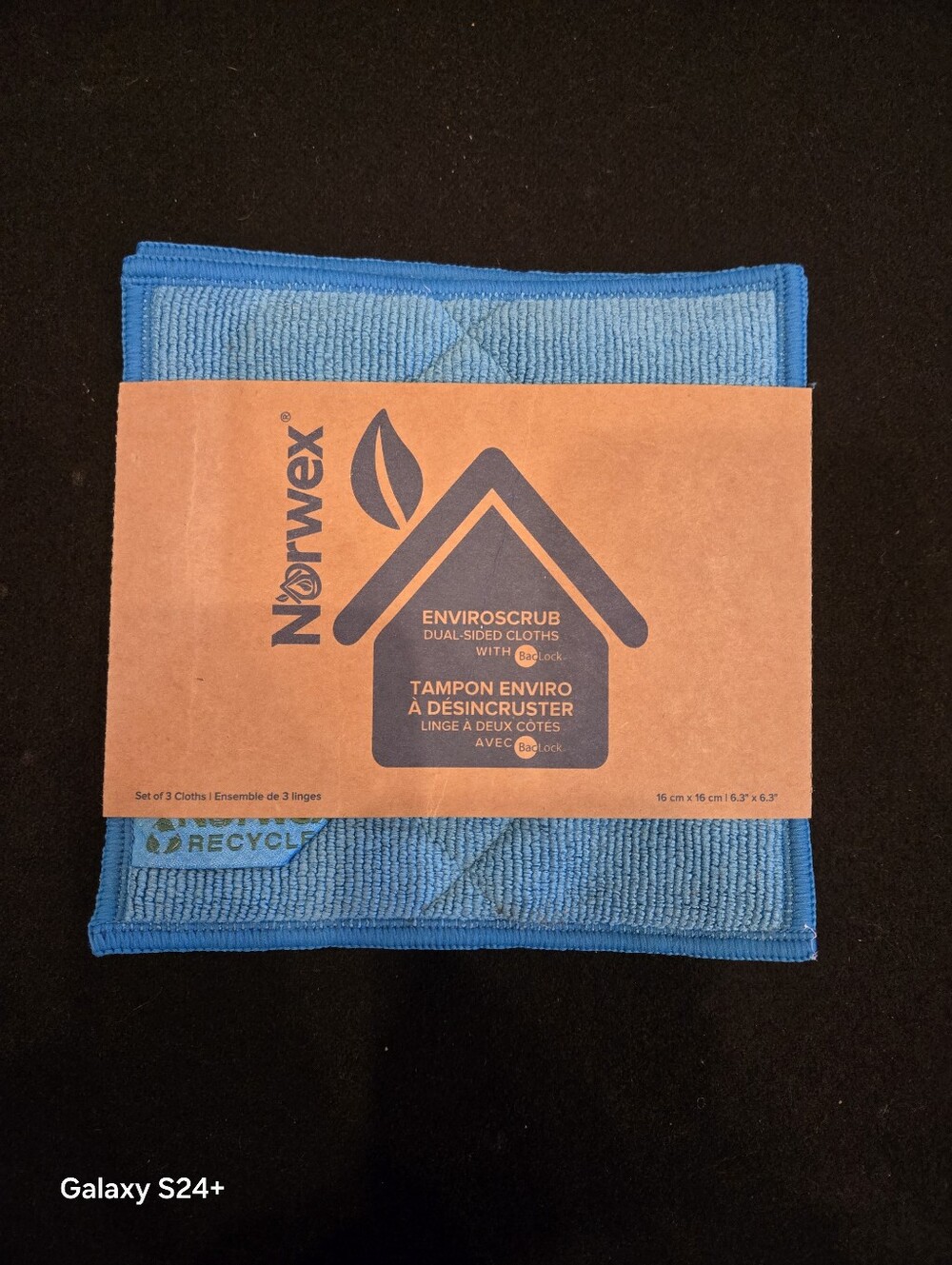 Norwex  Blue Enviroscrub Dual-Sided Cleaning NEW